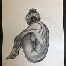 Carbonet- Soledad interna. Concept Art, Creativit, Drawing, Pencil Drawing, Figure Drawing, Artistic Drawing, and Realistic Drawing project by Karen Burgoa Escobar - 04.25.2021