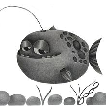 Pez de las profundidades Ein Projekt aus dem Bereich Kinderillustration von Alex Lizarraga - 25.04.2021