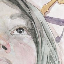 Retrato temático. Un proyecto de Bocetado, Collage, Dibujo a lápiz, Dibujo de Retrato, Pintura a la acuarela y Pintura gouache de Aurea Argelia García Castañeda - 25.04.2021