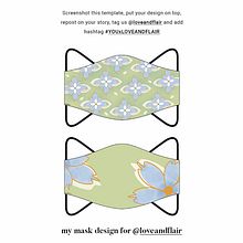 MASK DESIGN - Personal project to enter Love and Flair mask design competition organized by Love and Flair. Een project van Grafisch ontwerp y Traditionele illustratie van Echa Fadhila - 25.04.2021
