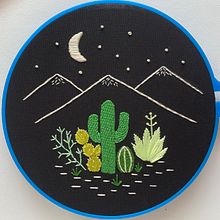 Desert Night - Pattern by Celeste Johnston. Un progetto di Ricamo di Felicia - 25.04.2021