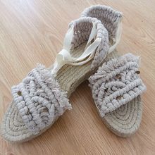 Sandalias de macramé. Macramé project by Irene - 08.08.2020