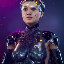 Cyber Woman free model By Oscar creativo Ein Projekt aus dem Bereich Kunstleitung, 3-D-Animation, 3D, 3-D-Modellierung, Design von 3-D-Figuren, 3-D-Design, 3-D-Lettering, Traditionelle Illustration, Werbung, Motion Graphics, Animation, Skulptur, Kreativität und Digitale Illustration von Oscar Creativo - 25.04.2021