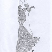 Croquis Romântico Baile. Un proyecto de Fotografía publicitaria, Creatividad, Dibujo a lápiz y Diseño de moda de Cynthia Pola Miashiro - 24.04.2021
