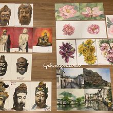 Practice makes perfect. . Watercolor Painting project by Sea Phong - 04.25.2021