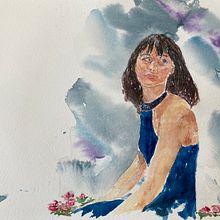 My project in Watercolor Portraits: Capture a Model's Personality course-Inspired by your teachings--thank You. Un proyecto de Ilustración tradicional de cappiellolou - 25.04.2021