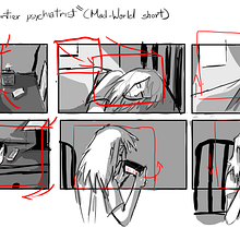 Small Storyboard. Traditional illustration, Film, Video, TV, Animation, 2D Animation, Stor, board, and Concept Art project by Maritza Cortez - 04.21.2021