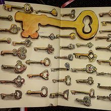 Keys. Projekt z dziedziny Trad, c, jna ilustracja, Sketching,  R, sunek, Sketchbook i Malowanie akwarelą użytkownika Lydia Veneri - 26.04.2021