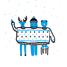Regalo azul UNICEF. Un progetto di Illustrazione tradizionale di Elisabet Capdevila Carné - 26.04.2021