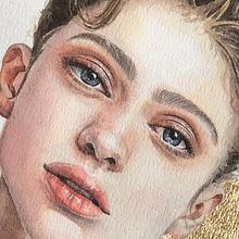 Mi proyecto: Retrato en acuarela2. Watercolor Painting project by Miriam Seco - 04.26.2021