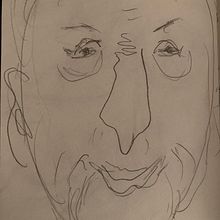 portrait of Pierre Soulges. Traditional illustration project by aleksandra.swierk - 04.26.2021