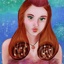 Mon projet du cours : Portraits numériques de style onirique avec Photoshop. Digital Drawing project by Mélinda L'Hermine - 04.27.2021