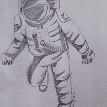Astronauta. Un proyecto de Ilustración tradicional de Violeta Ana Gordano Raccagni - 01.04.2021