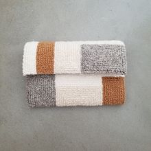 Muted Tones Punch Needle Clutch. Accessor, Design, Embroider, and Fiber Arts project by Micah Clasper-Torch - 04.27.2021