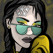 Yellow. Een project van  Beeldende kunst y Digitale tekening van Angela Langlais Gómez - 27.04.2021
