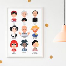 Pintores y pintoras ilustrados. Traditional illustration, and Digital Illustration project by Añeta Martin Moreno - 04.27.2021