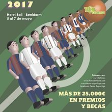 Cartel Campeonato de España de Futbolín 2017. Design de cartaz e Ilustração vetorial projeto de Arts & Maps - 27.04.2021