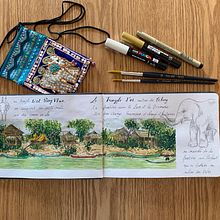 Deuxième projet Thaïlande page 2 . Watercolor Painting project by Caro V. - 04.27.2021