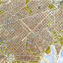 Ilustración para el I Concurso Il·lustrafuturs - Obra finalista. Projekt z dziedziny Trad, c, jna ilustracja i Malowanie akwarelą użytkownika Arts & Maps - 27.04.2021