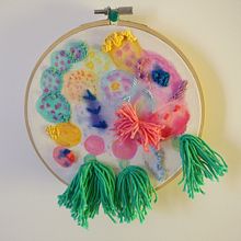 Mon projet du cours : Techniques élémentaires de broderie et d’aquarelle. Embroider project by Françoise LORISSON - 04.27.2021