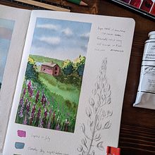 My project in Watercolor Travel Journal course Ein Projekt aus dem Bereich Aquarellmalerei von kelseystojkovic - 27.04.2021