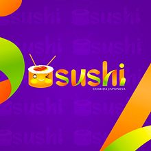 SUSHI LOGO 2D By Oscar creativo Ein Projekt aus dem Bereich Br, ing und Identität, Logodesign, Traditionelle Illustration, Design, Werbung, Grafikdesign und Marketing von Oscar Creativo - 28.04.2021