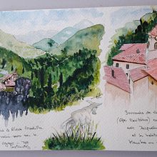 Mon projet du cours : Carnet de voyage à l’aquarelle. Painting project by elianeaubry44 - 04.29.2021