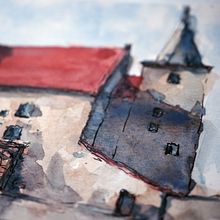 My project in Architectural Sketching with Watercolor and Ink course. Graphic Design project by Ondřej Holba - 04.29.2021