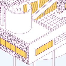 Iconic houses. Traditional illustration, Vector Illustration, Digital Illustration, Architecture, Design, Poster Design, Infographics, Graphic Design, Creativit, and Architectural Illustration project by Javier Martín Sanz de Bremond - 11.06.2020