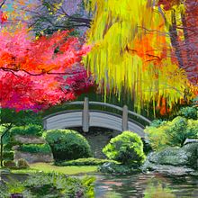 Japanischer Garten. Un progetto di Illustrazione tradizionale di Tews Andreas - 01.05.2021
