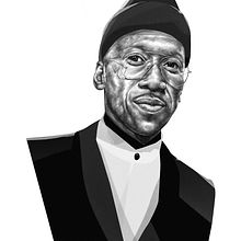 Mahershala Ali Ein Projekt aus dem Bereich Traditionelle Illustration, Bleistiftzeichnung, Porträtzeichnung und Verlagsdesign von Paul Ryding - 01.10.2019