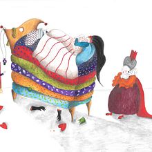 Tre tavole: La principessa sul pisello - 1 tavola: Studio per La famosa invasione degli orsi in Sicilia. Projekt z dziedziny Ilustracje dla dzieci użytkownika Marta Perco - 30.04.2021