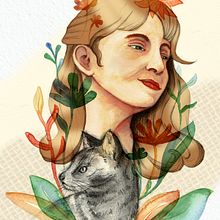 Mein Kursprojekt: Illustriertes Porträt mit Aquarell. Watercolor Painting project by roxy2809 - 04.30.2021