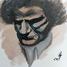 Beethoven watercolor. Traditional illustration project by infogbaldini - 04.30.2021