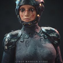 Cyber Woman x1000 By Oscar creativo Ein Projekt aus dem Bereich Traditionelle Illustration, Design, 3D, Kunstleitung, Design von Figuren, Design von 3-D-Figuren, 3-D-Modellierung, 3-D-Design, 3-D-Animation, 3-D-Lettering, Digitale Illustration, Digitales Design, Design für Videospiele und Videospiele von Oscar Creativo - 30.04.2021