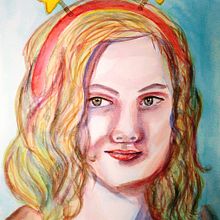 Mi Proyecto del curso: Retrato artístico en acuarela. Traditional illustration, and Painting project by Ana Karina Moreno - 04.30.2021