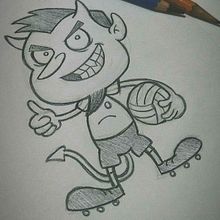 Meu projeto do curso: Introdução à criação de personagens estilo cartoon. Traditional illustration, and Character Design project by paulo_ph77 - 04.30.2021