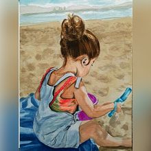 En la playa . Watercolor Painting project by tpazlla - 04.28.2021