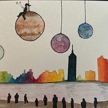 My project in Modern Watercolor Techniques course. Traditional illustration, and Watercolor Painting project by Mina Abbasi Dinani - 04.25.2021