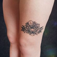 Mi Proyecto del curso: Tatuaje botánico con puntillismo. Un proyecto de Diseño de tatuajes de Katherine Castillo Araque - 01.05.2021