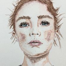 My project in Watercolor Portrait from a Photo course. Watercolor Painting project by Maddy Edgington - 05.03.2021