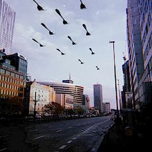 flight of forks over warsaw. 3D, and Poster Design project by Julian Konopelski - 12.06.2019