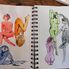 Watercolor nudes Ein Projekt aus dem Bereich Aquarellmalerei von Theresa D - 02.05.2021