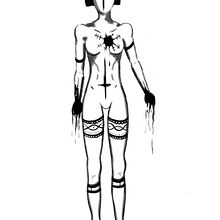 My project in Blackwork Tattoo Design course. Desenho artístico projeto de Guia Merlicco - 02.05.2021