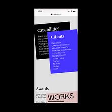 Website redesign for London based design studio This Works. Un progetto di Web design di Craig Jackson - 02.05.2019