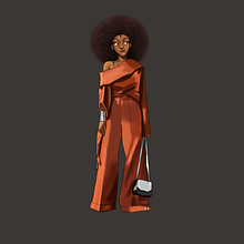 THE GIRL WITH THE FRO. Un proyecto de Ilustración tradicional de Olayemi Kayode - 12.04.2018