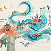 Mein Kursprojekt: Aquarelltechnik für traumhafte Illustrationen . Watercolor Painting project by amandamalin - 05.02.2021