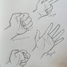 Práctica de manos Ein Projekt aus dem Bereich Skizzenentwurf, Comic, Bleistiftzeichnung, Anatomische Zeichnung und Traditionelle Illustration von César Lorenzo - 02.05.2021