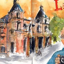 A sketch of the theatre in Leidseplein, Amsterdam. Un progetto di Character design, Fumetto e Disegno di t.gomersall - 02.05.2021