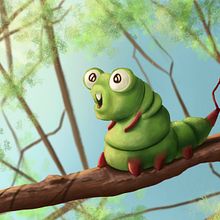 Little bug. Traditional illustration project by Lucía C.A - 05.03.2021